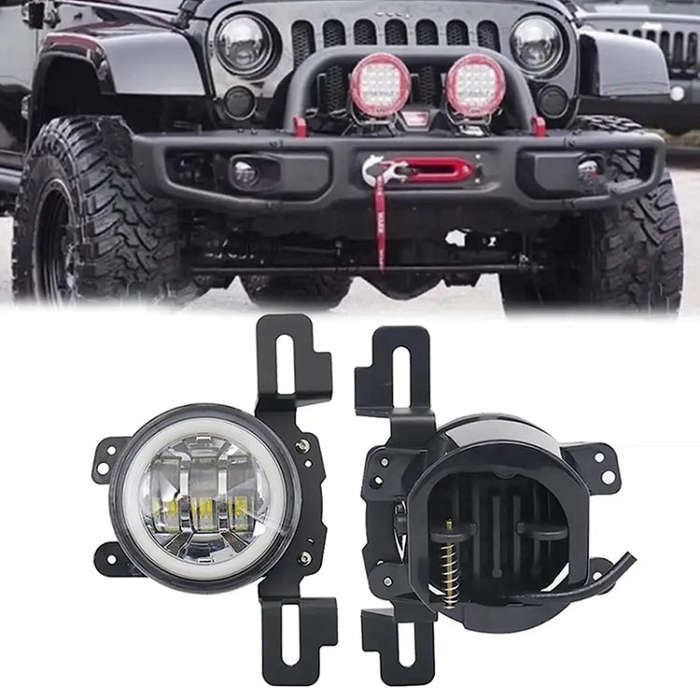 For Jeep Wrangler JK 2007-2017 Car Front Bumper Fog Light Mounting Bracket