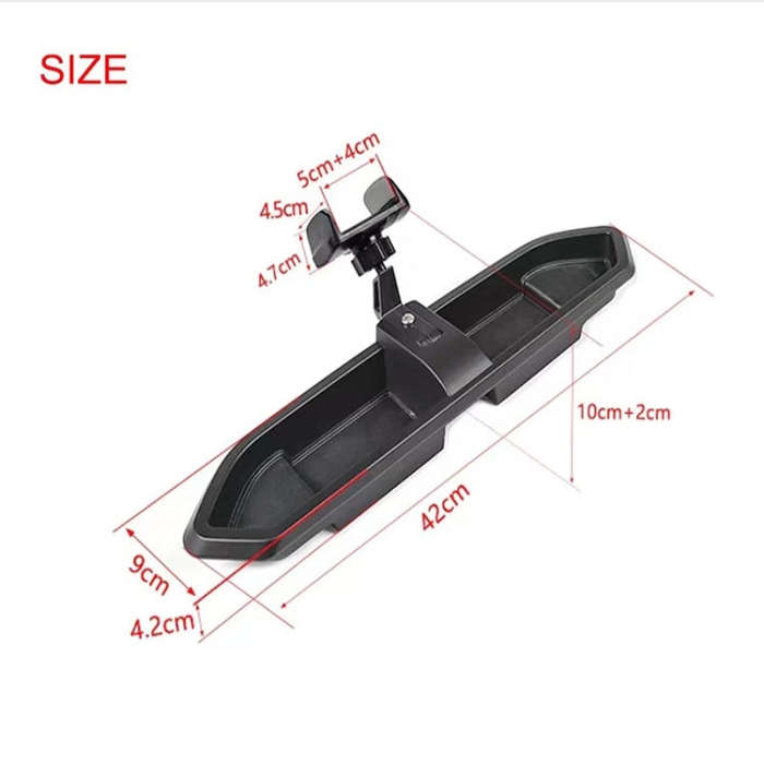 For Jeep Wrangler JL / JT 2018 Car Modified Dashboard Storage Box with Phone Navigation Bracket