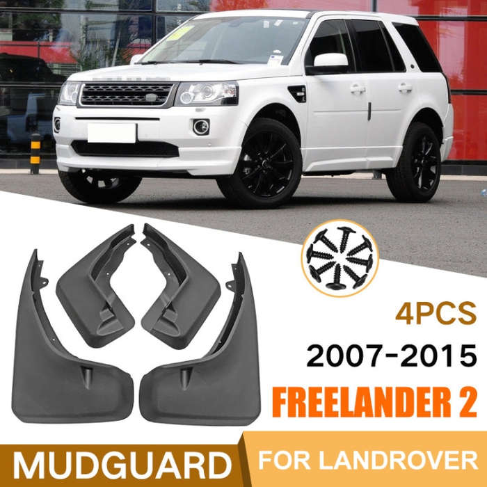 For Land Rover Freelander 2 LR2 2007-2015 4pcs/Set Car Auto Soft Plastic Splash Flaps Fender Guard