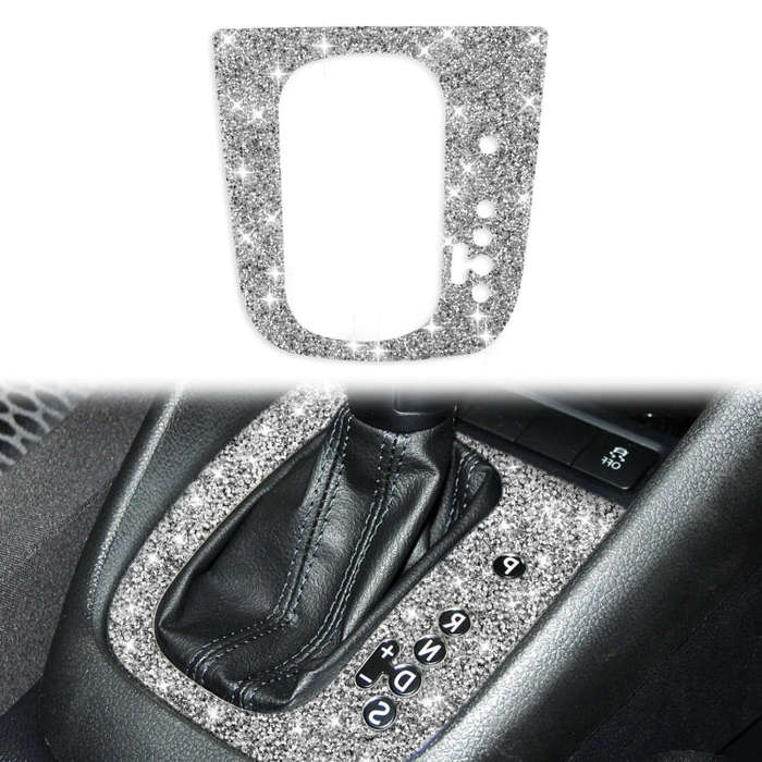 Car Gear Adjustment A Diamond Decoration Cover Sticker for Volkswagen Golf 6 2008-2012, Right-han...