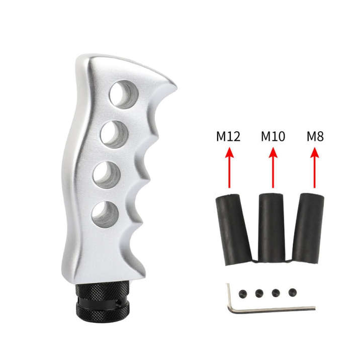 Universal Vehicle Knife-shaped Modified Gear Shift Knob (Silver)