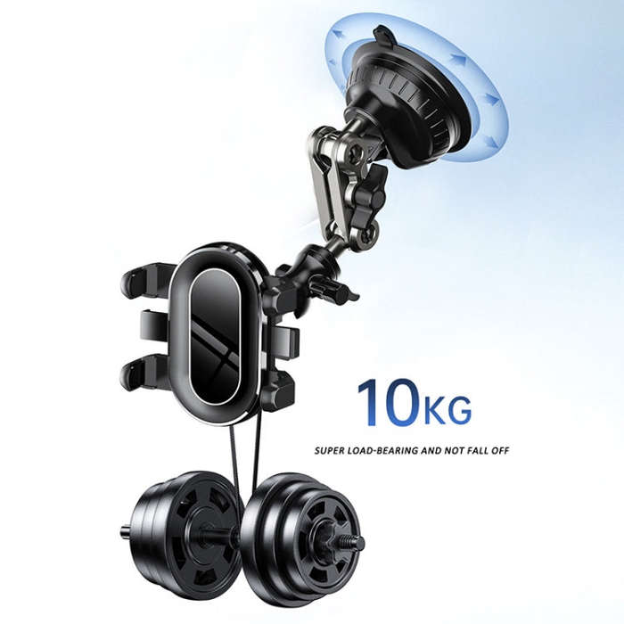 Car Universal Overhead Camera Suction Cup Phone Holder, Short Style