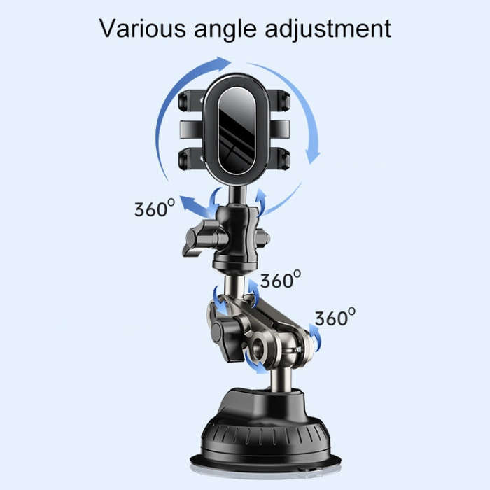 Car Universal Overhead Camera Suction Cup Phone Holder, Short Style