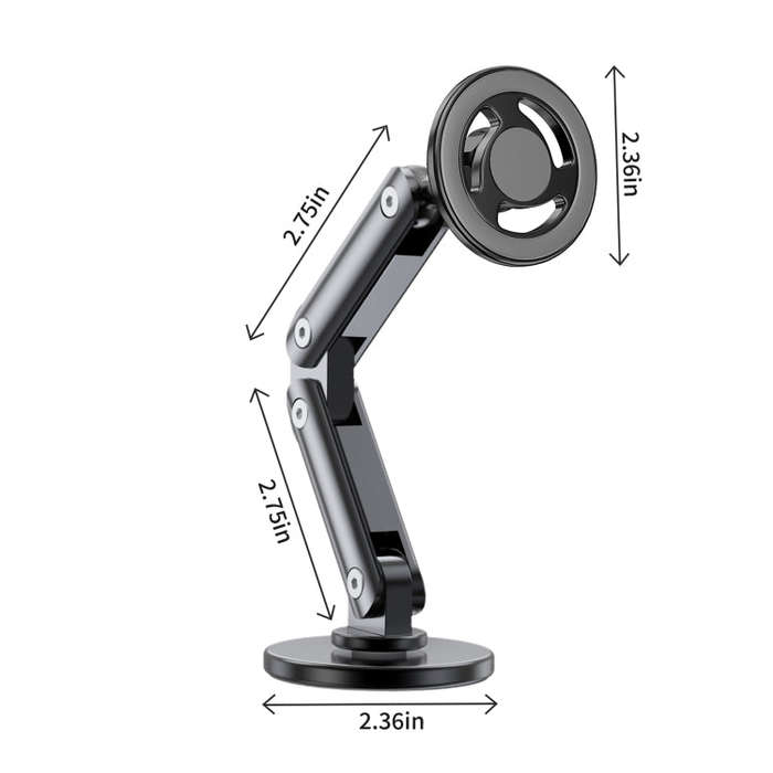 LK-CDD13 Car Multi-angle Adjustable MagSafe Magnetic Holder (Black)