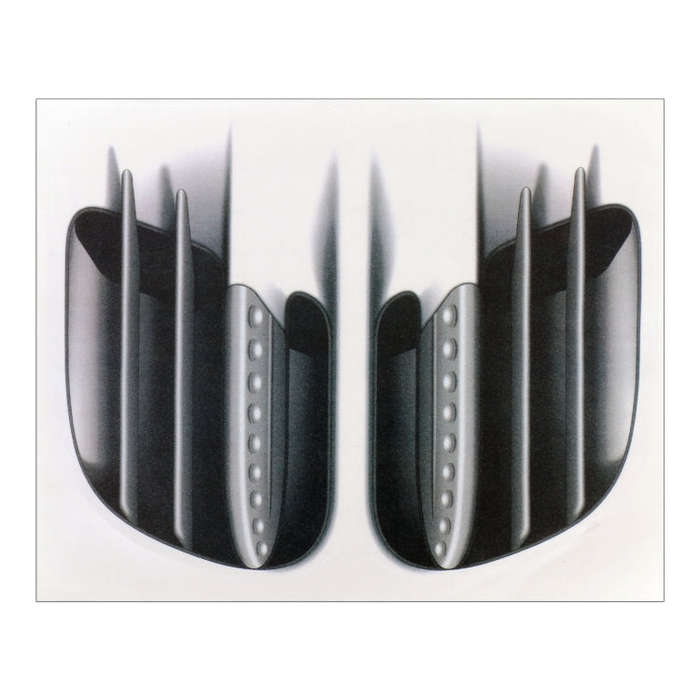 Car PVC Self-adhesive Fake Vent Decorative Stickers