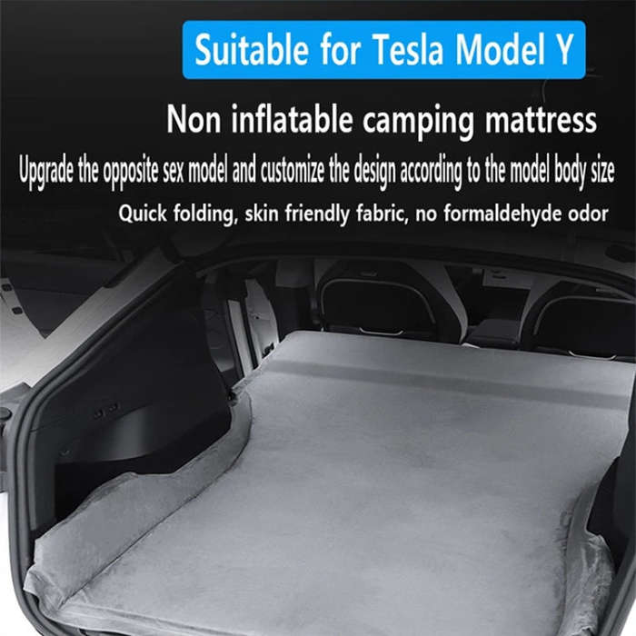 For Tesla Model Y / 3 Car Suede Air-free Mattress