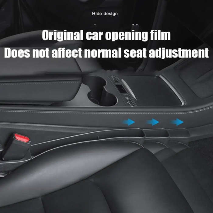 For Tesla Model 3 / Y 2pcs / Set Car Seat Gap Storage Box (Black)