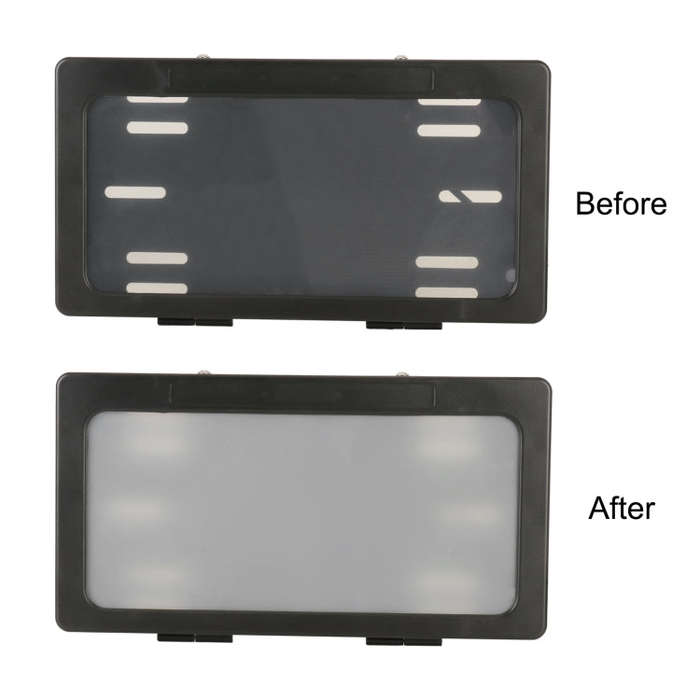Car Single Plate Atomized License Plate Frame, US Standard