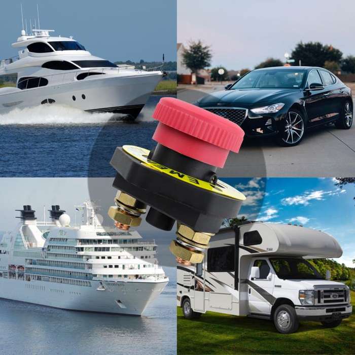 12V / 24V Car Modified Power Ignition Switch With Terminal Block Battery Isolation Power Disconne...