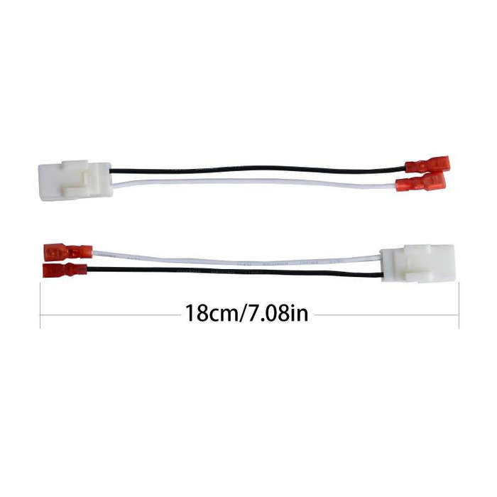 4pcs Speaker Wire Harness Adapter Car Audio Connector Cable for Jeep / Chrysler / Dodge (White)