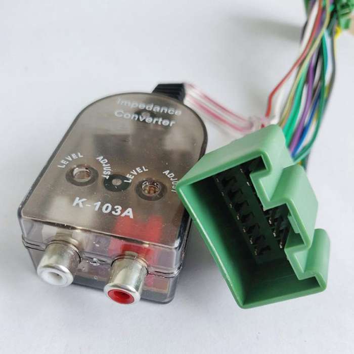 Subwoofer Harness & Amplifier Adapter High to Low Converter Wiring Harness for Buick / GM / GMC /...