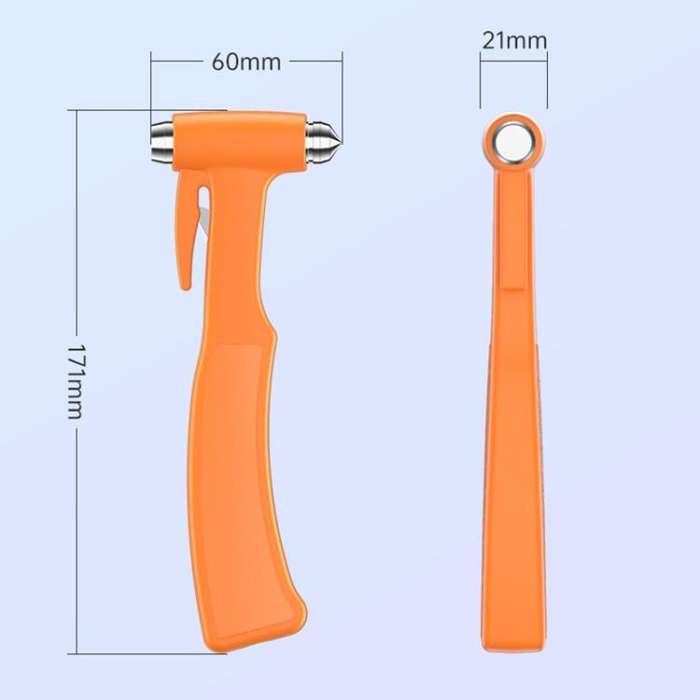 SHUNWEI SD-3502 Car Safety Hammer Emergency Window Breaker & Seat Belt Cutter (Black)