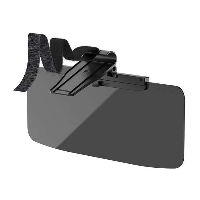SHUNWEI SD-2302 Car Sun Visor Day Night Anti Glare Visor Adjustable Visor Protection Mirror (Black)