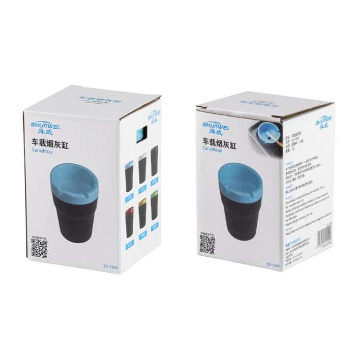 SHUNWEI SD-1209 Car Cigarette Ashtray Car Cup Holder (Black)