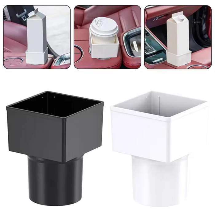 SHUNWEI SD-1034 Car Cup Holder Expander Square Drink Holder (White)