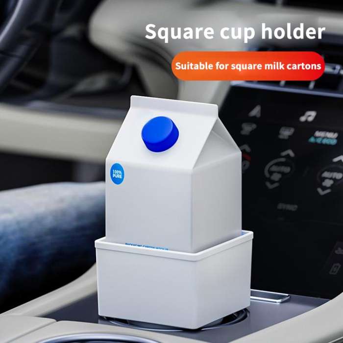 SHUNWEI SD-1034 Car Cup Holder Expander Square Drink Holder (White)