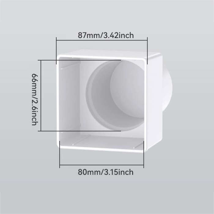 SHUNWEI SD-1034 Car Cup Holder Expander Square Drink Holder (White)