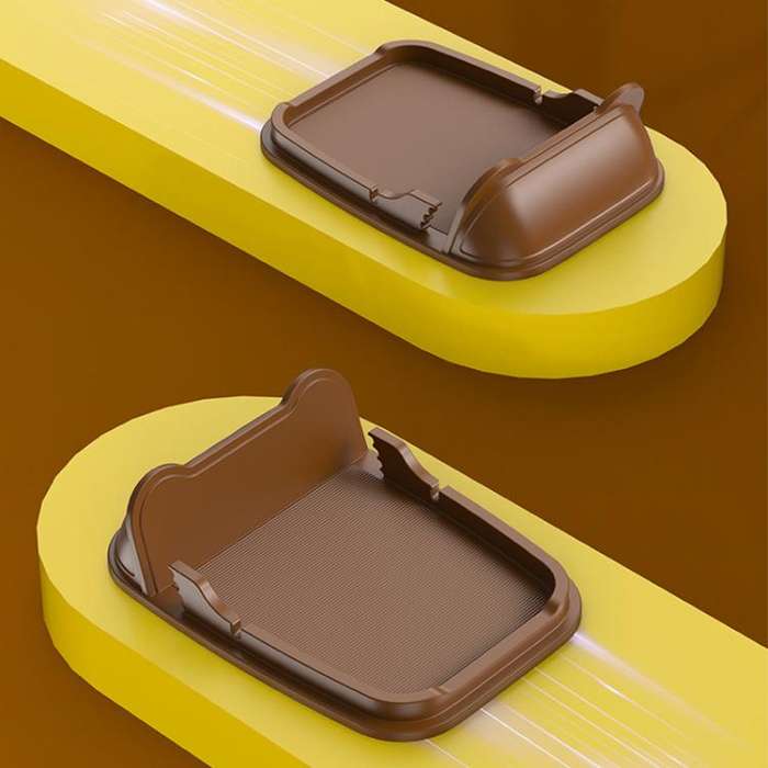 SHUNWEI SD-1133 Car Dashboard Anti-Slip Storage Pad Phone Holder (Brown)