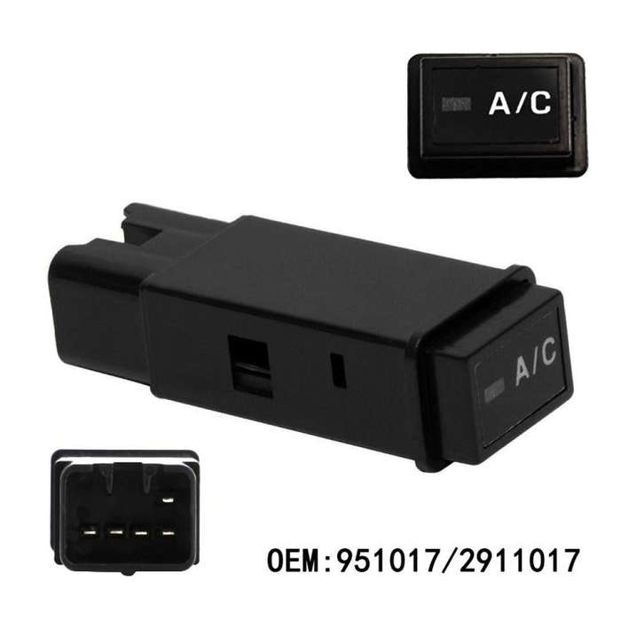 Car A/C Air Conditioner Button Switch for Toyota 4Runner Tacoma 951017 2911017 (Black)