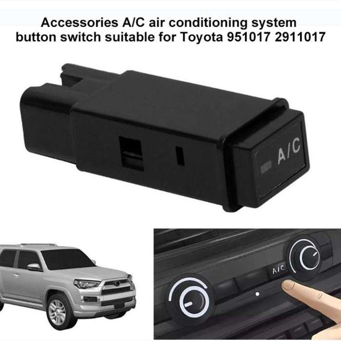 Car A/C Air Conditioner Button Switch for Toyota 4Runner Tacoma 951017 2911017 (Black)