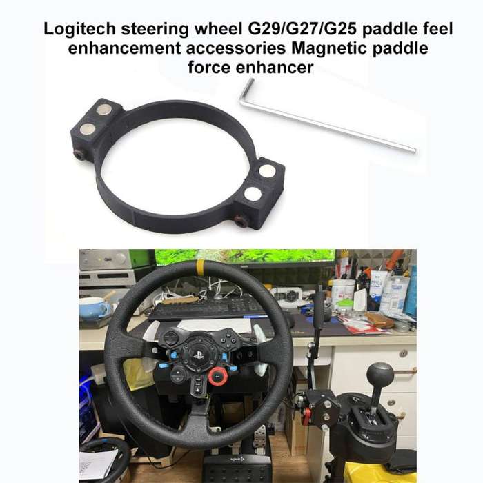 Magnetic Paddle Shifter Mod For Logitech G29 / G27 / G25 (Black)