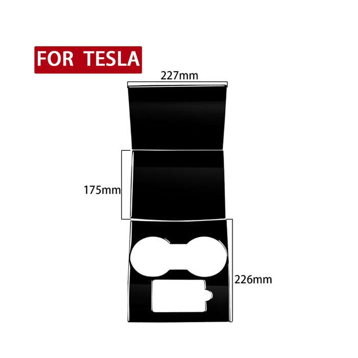For Tesla Model 3 498 Car Central Control Panel Decorative Sticker, Left and Right Drive Universa...