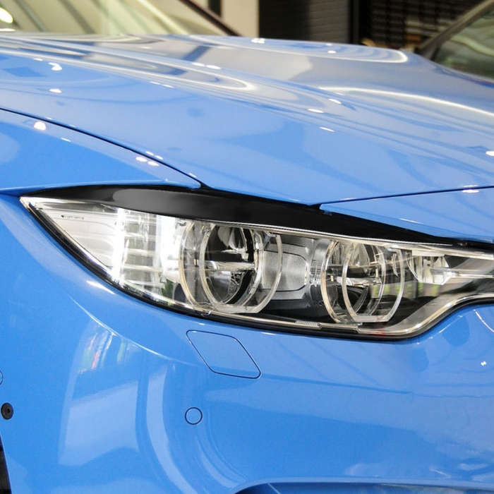 Pair Car Lamp Eyebrow Soft Decorative Sticker for BMW 4 Series F32/F33/F36 2012-2017, M3 F80 & M4...