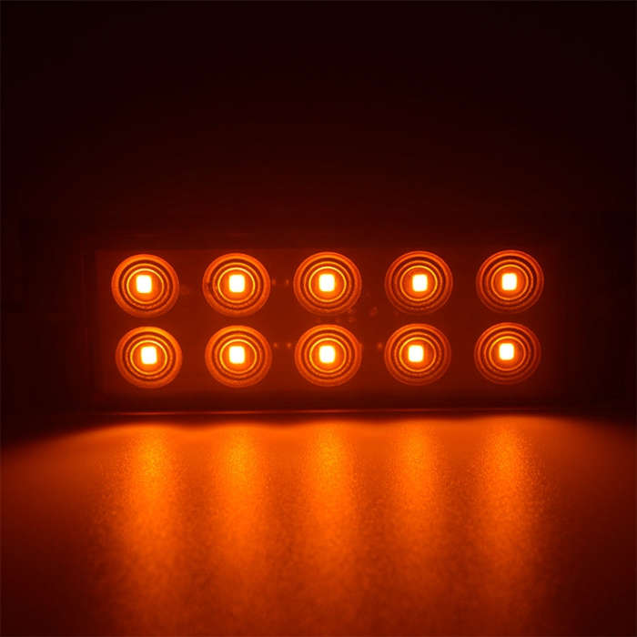 2pcs Car / Truck 10LEDs Side Marker Indicator Lights Bulb Lamp (Orange)