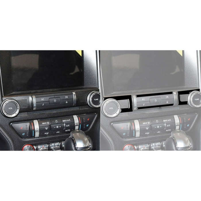 For Ford Mustang 2015-2020 Car Central Control CD Decorative Sticker, Left and Right Drive Univer...
