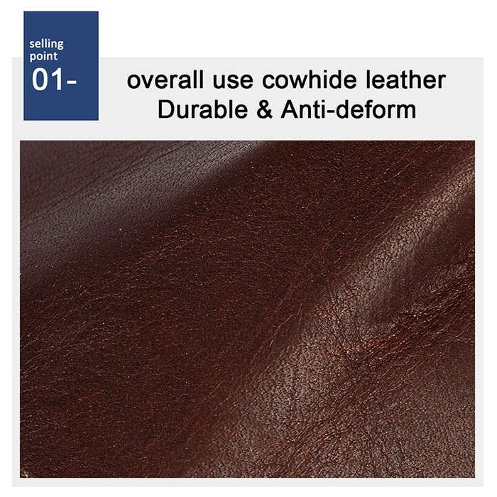 8020 Horizontal Retro Crazy Horse Texture Leather Anti-magnetic RFID Wallet Clutch Bag for Men, w...