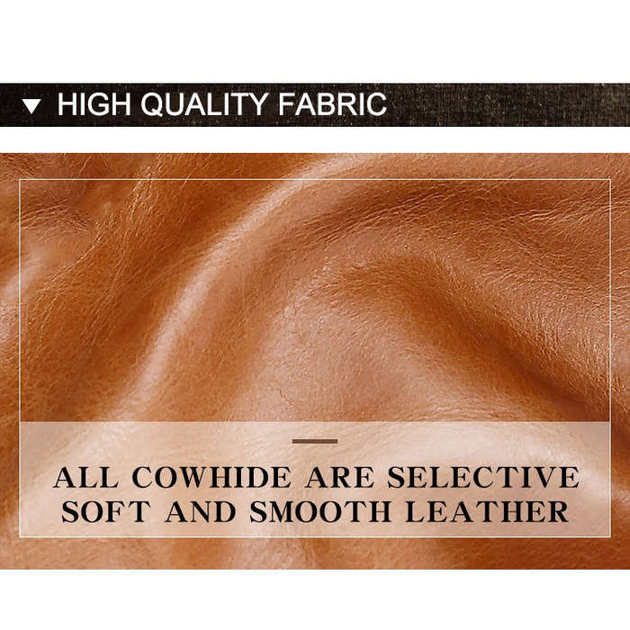 LT3539 Cowhide Leather Zipper Buckle Anti-magnetic RFID Wallet Clutch Bag for Men, with Card Slot...