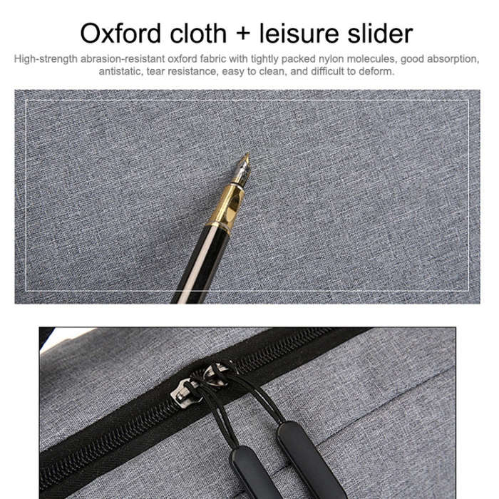 POFOKO Large-capacity Waterproof Oxford Cloth Business Casual Backpack with External USB Charging...