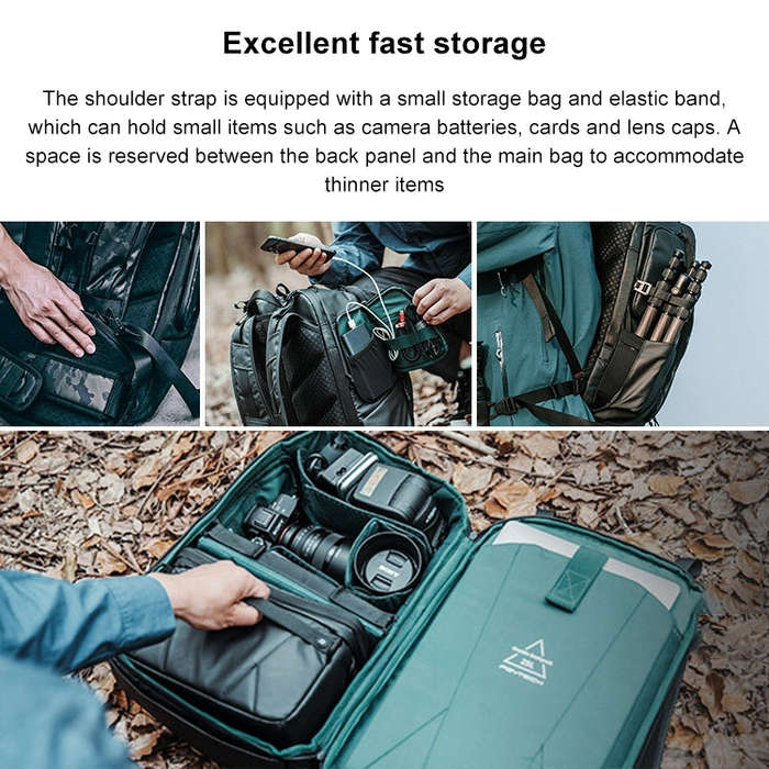 PGYTECH P-CB-020 2 in 1 Waterproof  Shockproof Outdoor Dual Shoulders Backpack + Single Shoulder ...