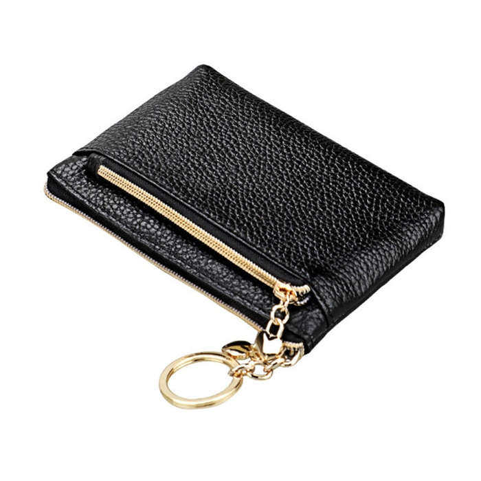 2013 Multifunctional Litchi Texture Women Large Capacity Hand Wallet with Card Slots(Black)