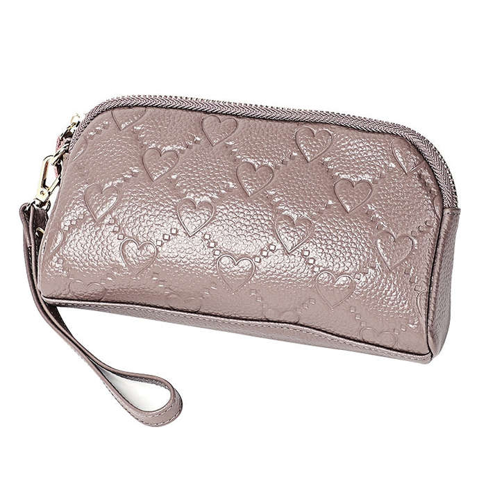 2025 Multifunctional Litchi Texture Women Large Capacity Hand Wallet Shell bag with Card Slots(Pa...