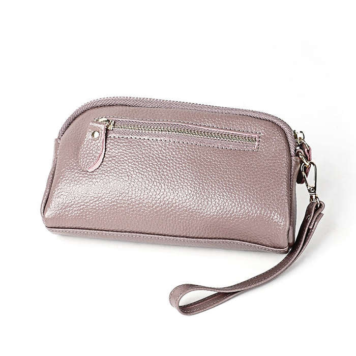 2025 Multifunctional Litchi Texture Women Large Capacity Hand Wallet Shell bag with Card Slots(Pa...