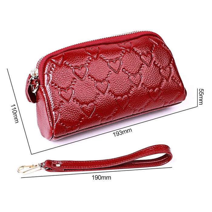 2025 Multifunctional Litchi Texture Women Large Capacity Hand Wallet Shell bag with Card Slots(Pa...