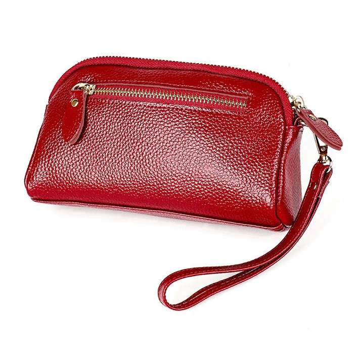2026 Multifunctional Litchi Texture Women Large Capacity Hand Wallet Shell bag with Card Slots(Wi...
