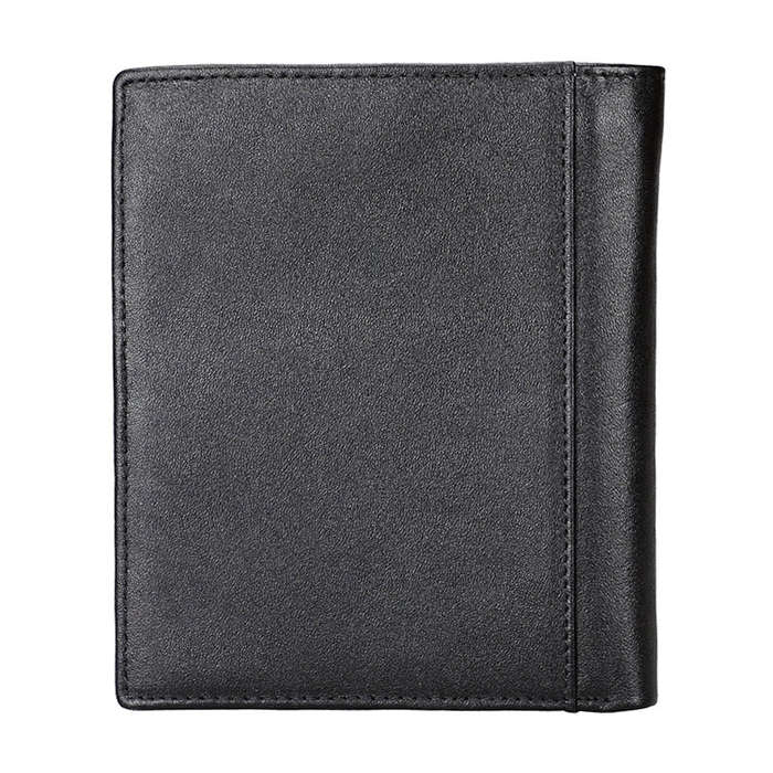 8235 Antimagnetic RFID Multi-function Crazy Horse Texture Leather Wallet Passport Bag(Black)