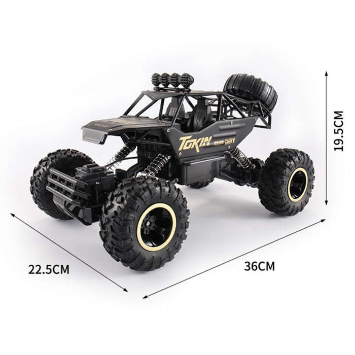 HD6026 1:12 Large Alloy Climbing Car Mountain Cross-country Four-wheel Drive Remote Control Car T...
