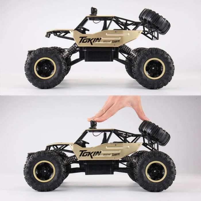 HD6026 1:12 Large Alloy Climbing Car Mountain Cross-country Four-wheel Drive Remote Control Car T...