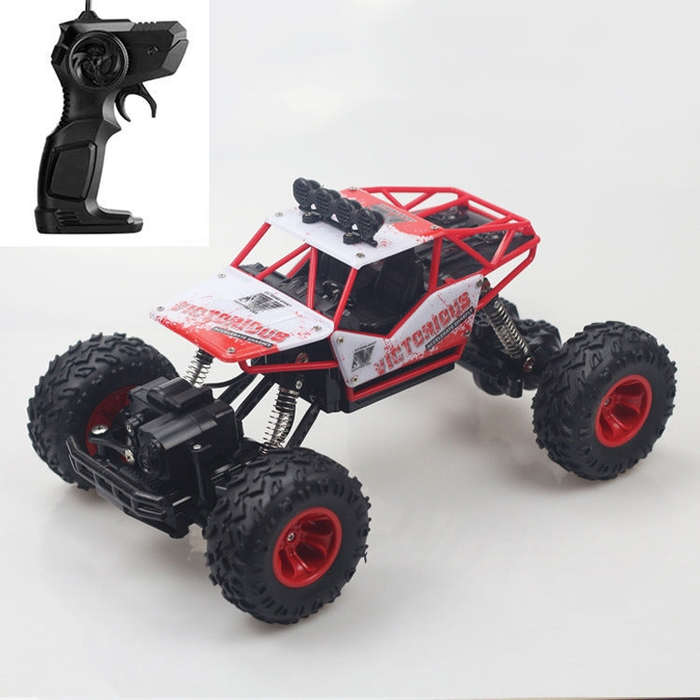 HD6026 1:16 Large Alloy Climbing Car Mountain Cross-country Four-wheel Drive Remote Control Car T...