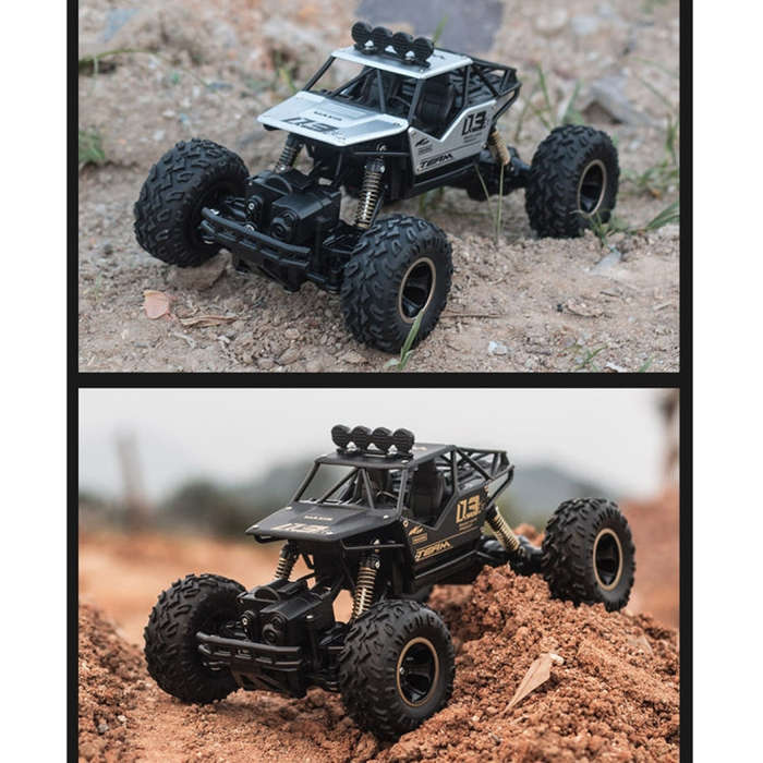 HD6026 1:16 Large Alloy Climbing Car Mountain Cross-country Four-wheel Drive Remote Control Car T...