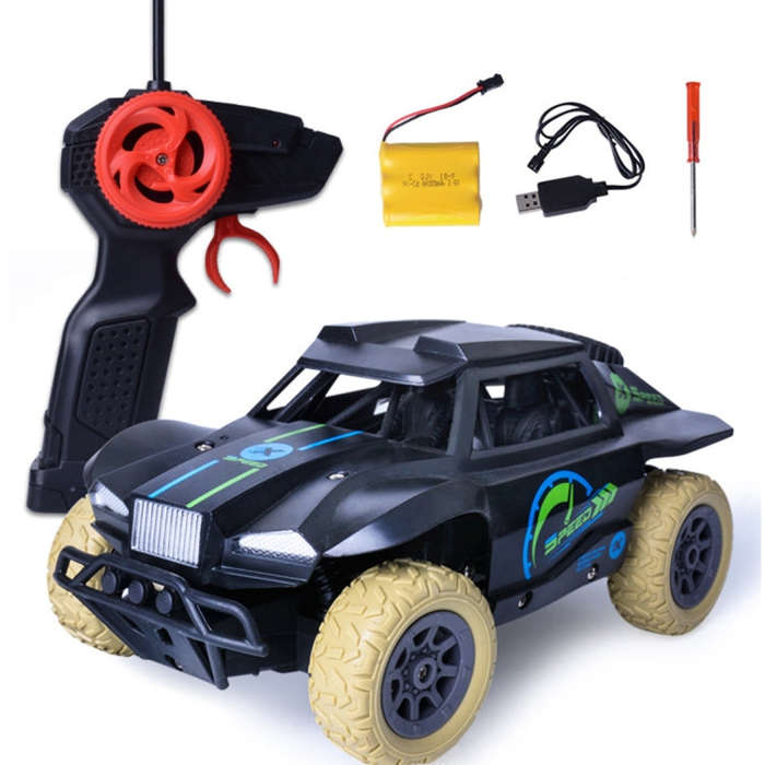 HD808 1:20 27Mhz Remote Control Short Truck High Speed Off-road Drifting Children Toy Car(Green)