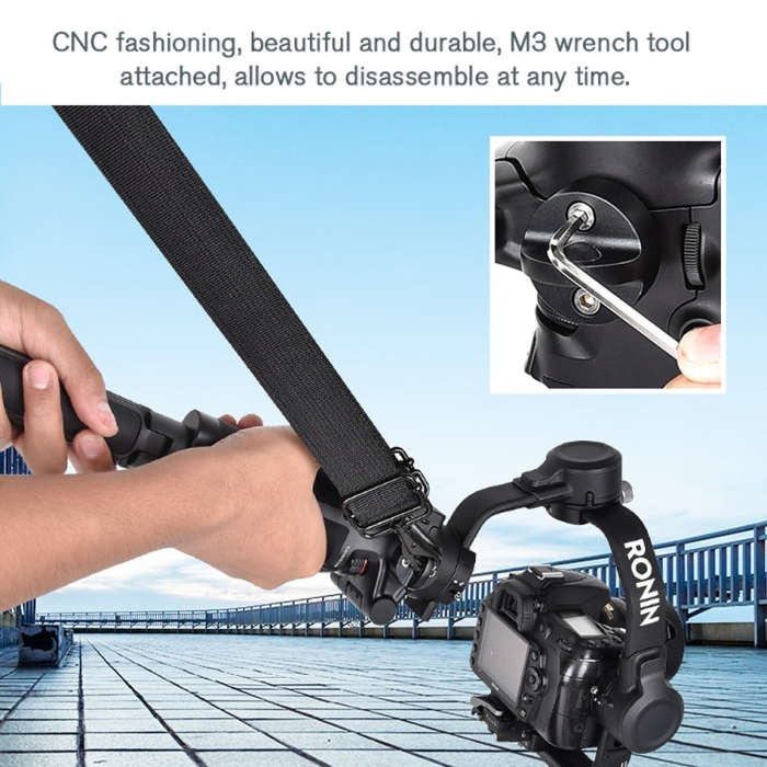 STARTRC Thickening Stress Relieving Neck Strap Lanyard Hang Rope Buckle for DJI RONIN RS-2 /  RON...