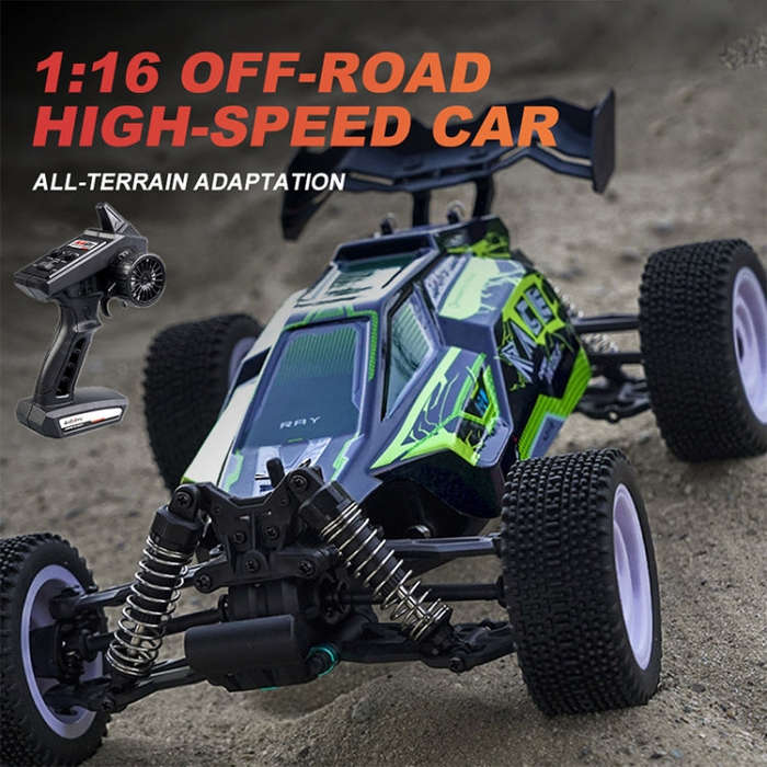 SCY-16201 2.4G 1:16 Electric 4WD RC Racing Off-road Vehicle Car Toy (Green)