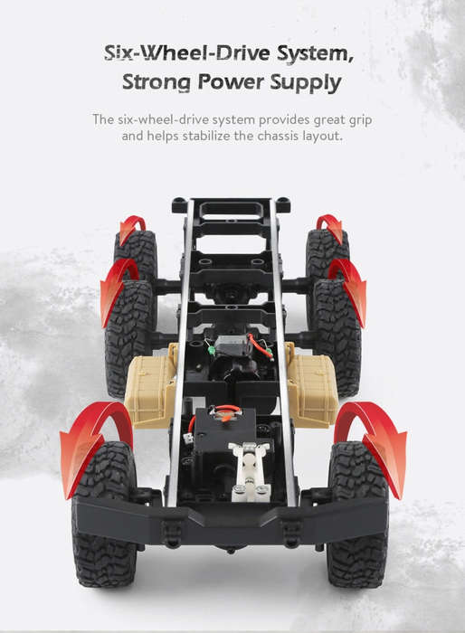 JJR/C Q60 Transporter-1 Full Body 1:16 Mini 2.4GHz RC 6WD Tracked Off-Road Military Truck Car Toy...
