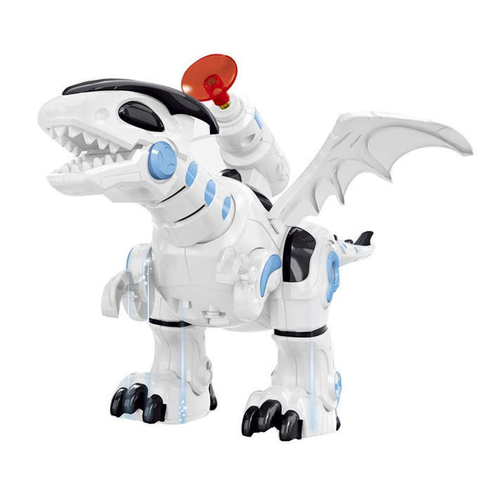 Electric Mechanical Fighting Dinosaur Children Dinosaur Model Toy, Support Walking & Lighting & S...