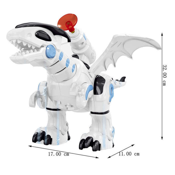 Electric Mechanical Fighting Dinosaur Children Dinosaur Model Toy, Support Walking & Lighting & S...