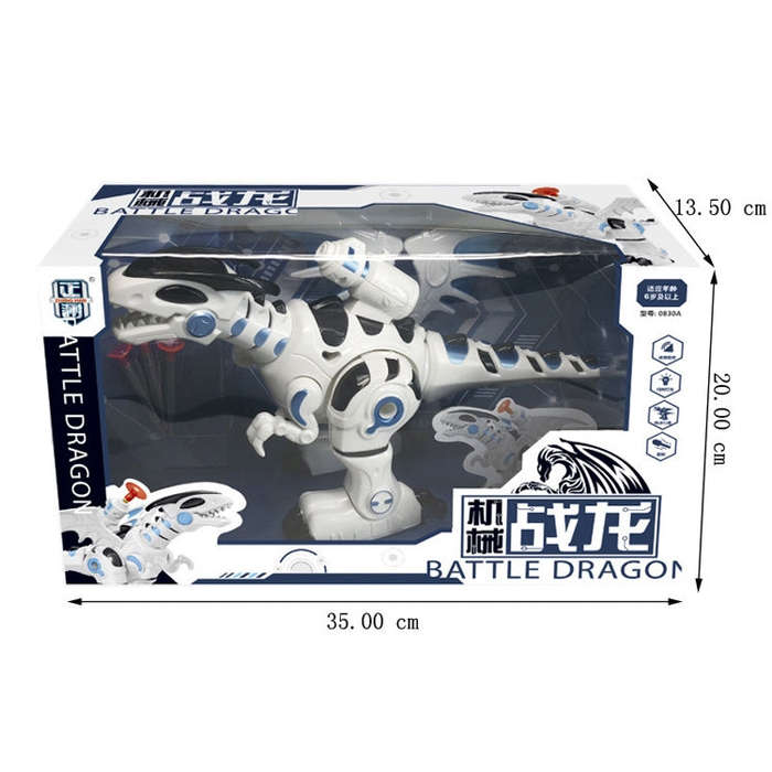 Electric Mechanical Fighting Dinosaur Children Dinosaur Model Toy, Support Walking & Lighting & S...